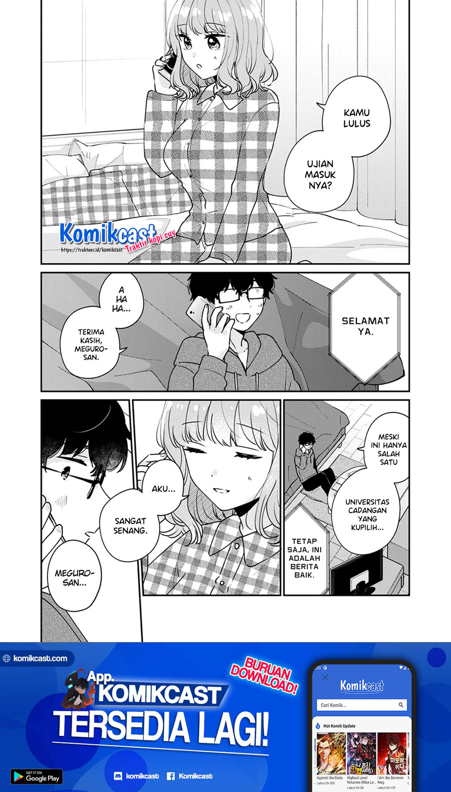 It’s Not Meguro-san’s First Time Chapter 43 Bahasa Indonesia